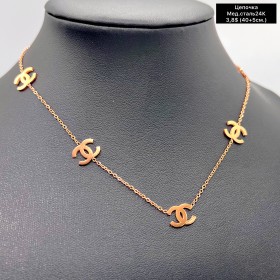 Цепочка мед.сталь24К 10217 ( 40+5 см.)	